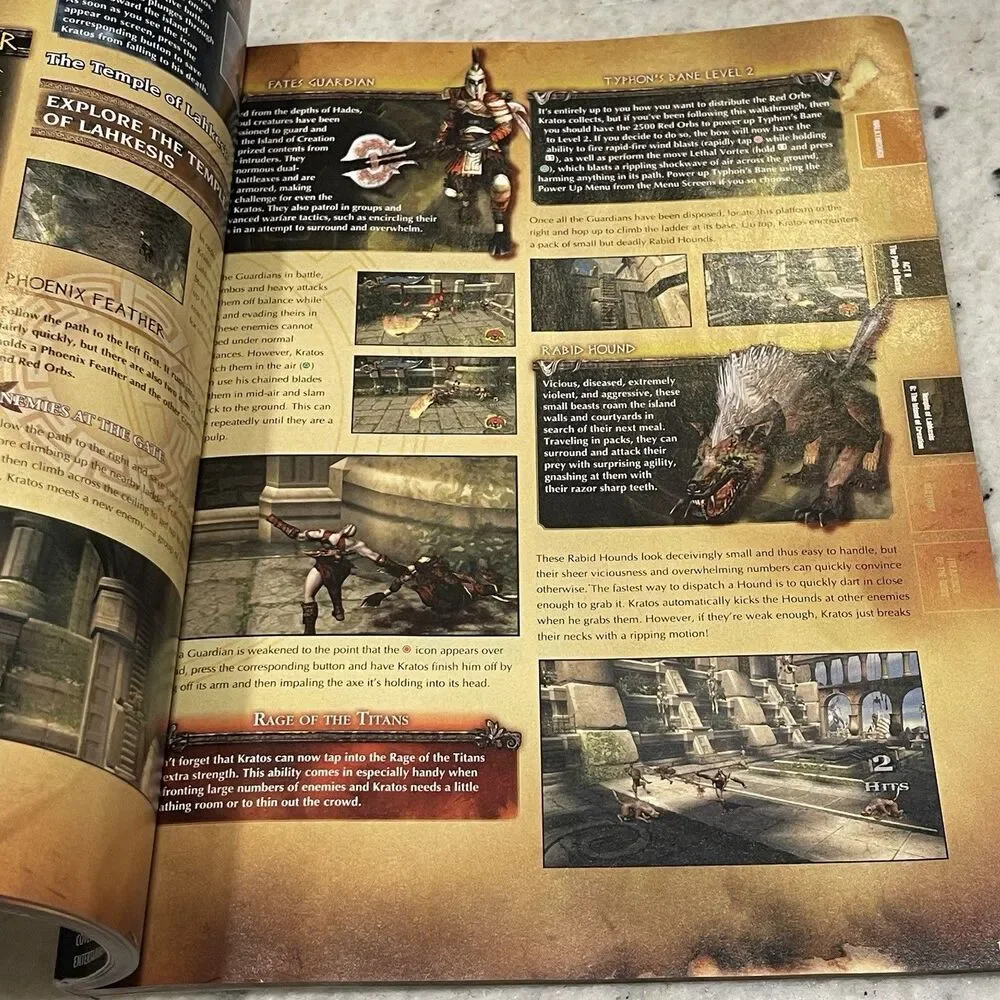 God Of War I & II Collection Book Game PS3, Brady Games Official Strategy Guide